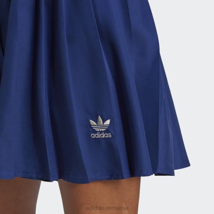 Adidas fusta plisata albastra victorie femei albastru victorie 2JBN9430