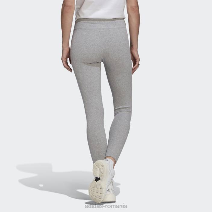 Adidas gri mediu adicolor essentials+ leggings cu nervuri lungime 7/8 adidas femei gri mediu 2JBN8985