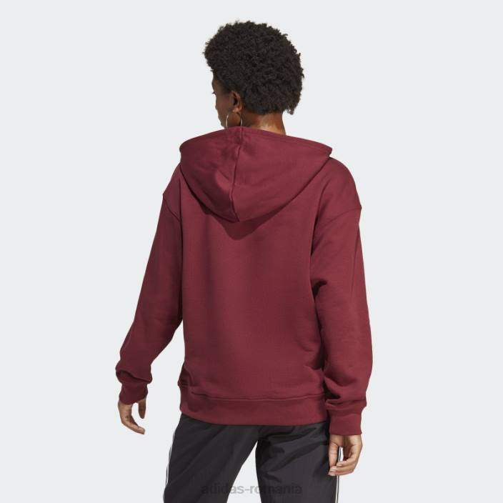 Adidas hanoraș trefoil roșu femei roșu 2JBN9229