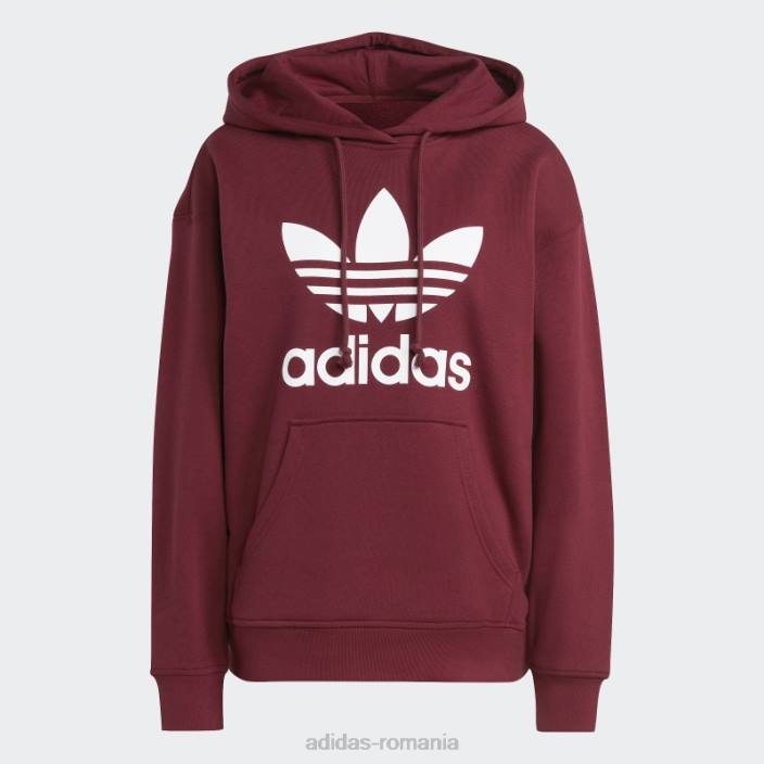 Adidas hanoraș trefoil roșu femei roșu 2JBN9229