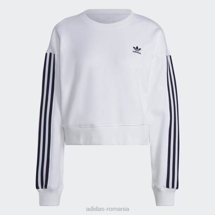 Adidas hanorac adicolor classics alb femei alb 2JBN9247