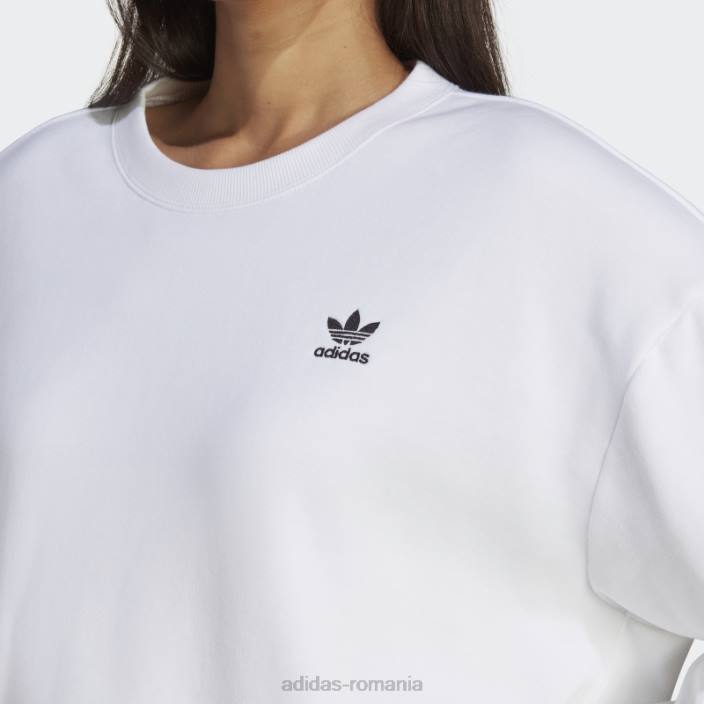 Adidas hanorac adicolor classics alb femei alb 2JBN9247
