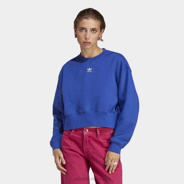 Adidas hanorac adicolor essentials crew albastru adidas femei albastru 2JBN16470