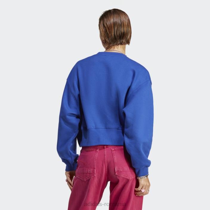 Adidas hanorac adicolor essentials crew albastru adidas femei albastru 2JBN16470