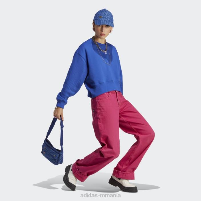 Adidas hanorac adicolor essentials crew albastru adidas femei albastru 2JBN16470