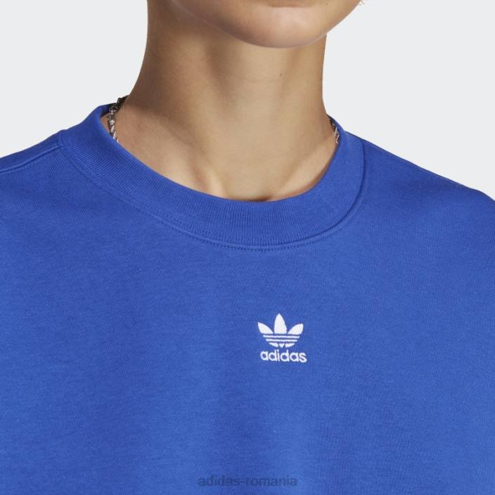 Adidas hanorac adicolor essentials crew albastru adidas femei albastru 2JBN16470