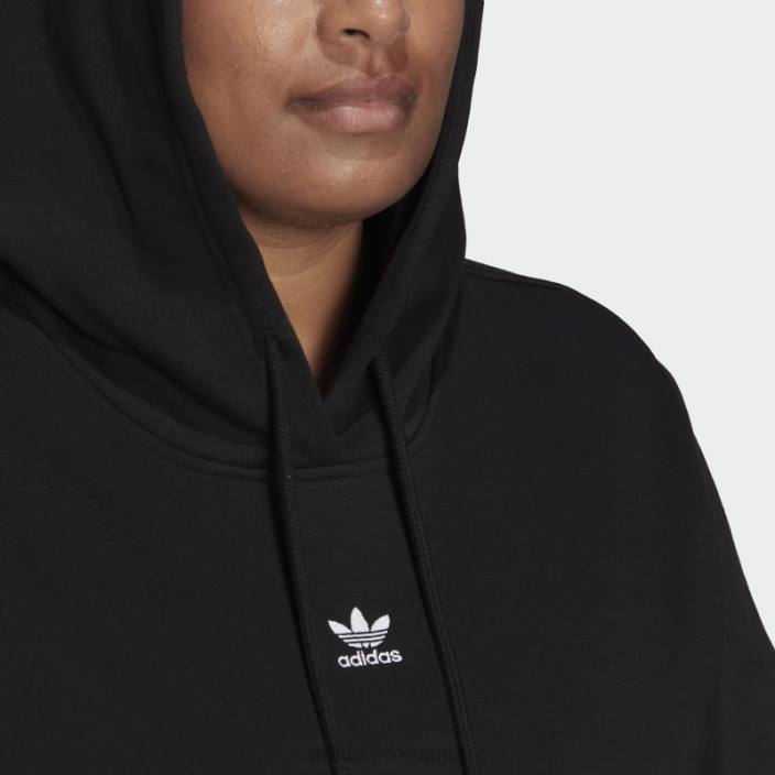 Adidas hanorac adicolor essentials (plus size) negru adidas femei negru 2JBN10038