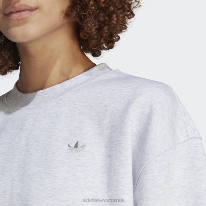 Adidas hanorac adidas premium essentials gri deschis femei erica gri deschis 2JBN16647