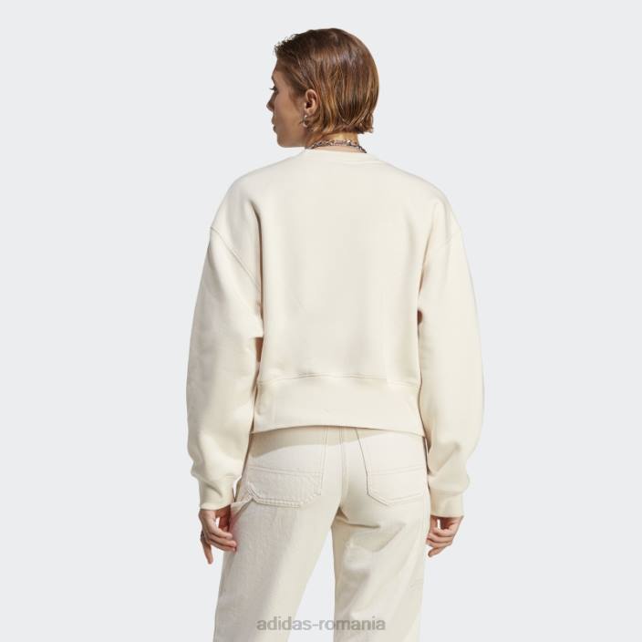 Adidas hanorac alb adicolor essentials crew adidas femei alb 2JBN16455