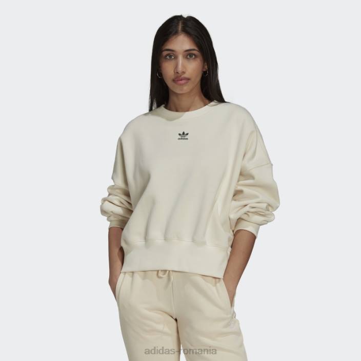 Adidas hanorac alb adicolor essentials fleece femei alb 2JBN10462