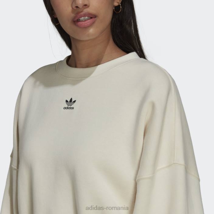 Adidas hanorac alb adicolor essentials fleece femei alb 2JBN10462