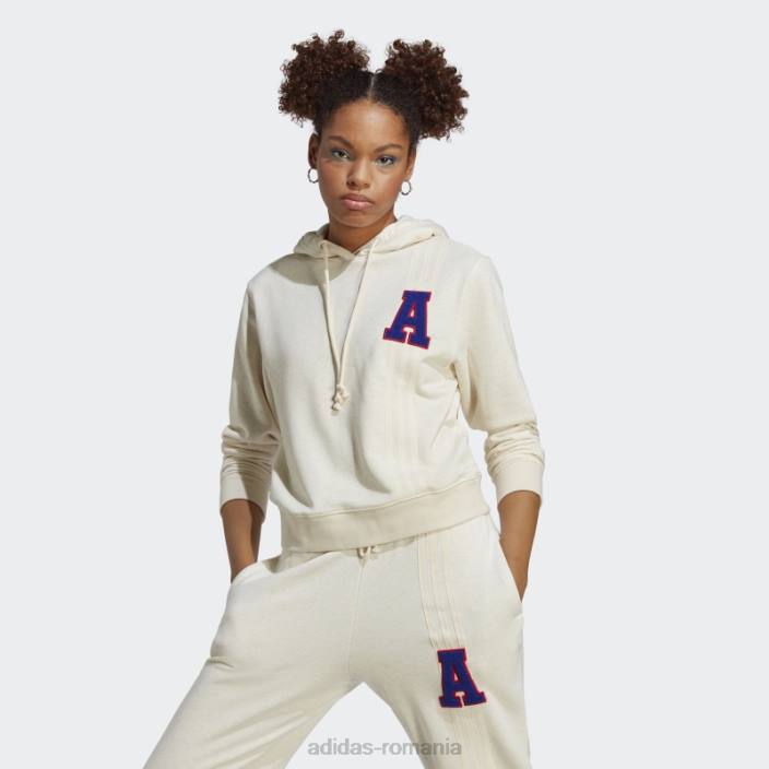 Adidas hanorac alb cu logo mel originals mic femei alb mel 2JBN10805