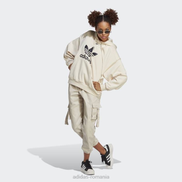 Adidas hanorac alb mereu original trefoil femei alb 2JBN8909
