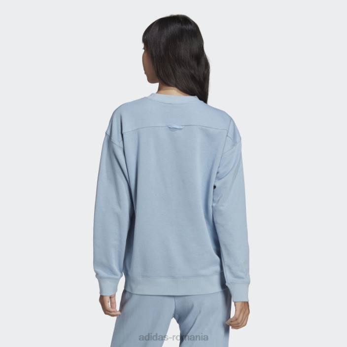 Adidas hanorac ambiental Sky Crew femei cerul ambiental 2JBN17555