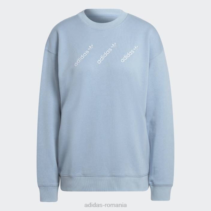 Adidas hanorac ambiental Sky Crew femei cerul ambiental 2JBN17555