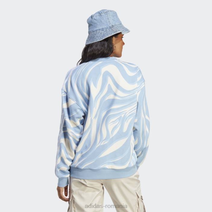 Adidas hanorac cu imprimeu animal, abstract sky ambiental femei cerul ambiental 2JBN9227