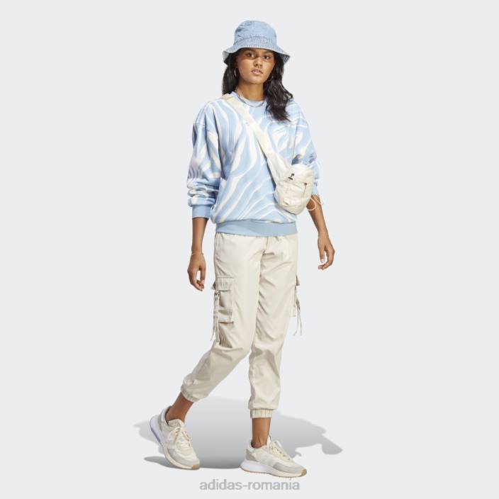Adidas hanorac cu imprimeu animal, abstract sky ambiental femei cerul ambiental 2JBN9227