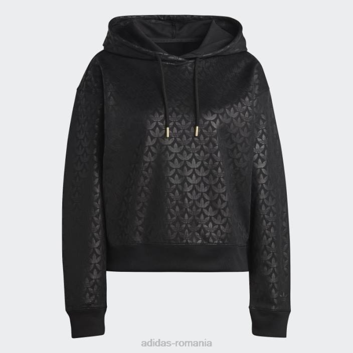 Adidas hanorac cu logo negru femei negru 2JBN9554