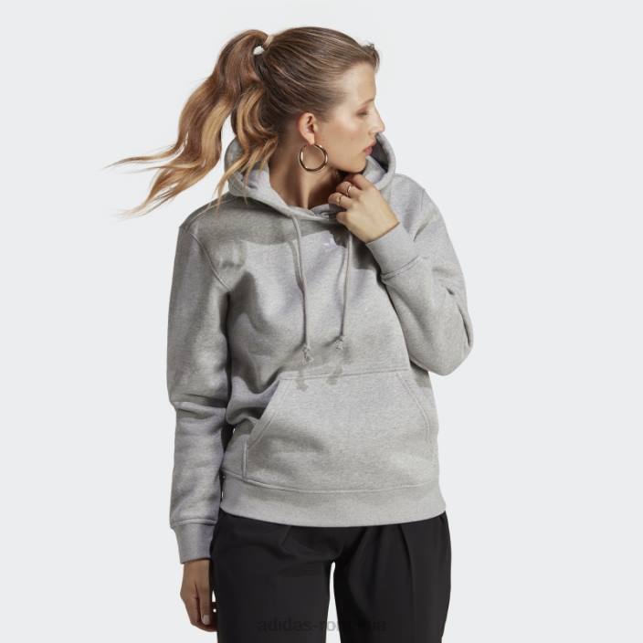 Adidas hanorac din fleece adicolor essentials gri mediu femei gri mediu 2JBN16444