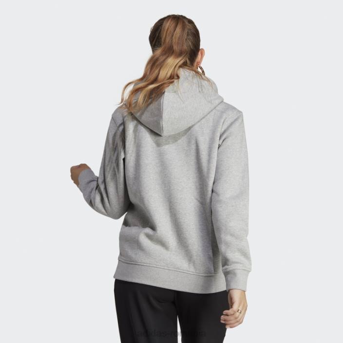 Adidas hanorac din fleece adicolor essentials gri mediu femei gri mediu 2JBN16444