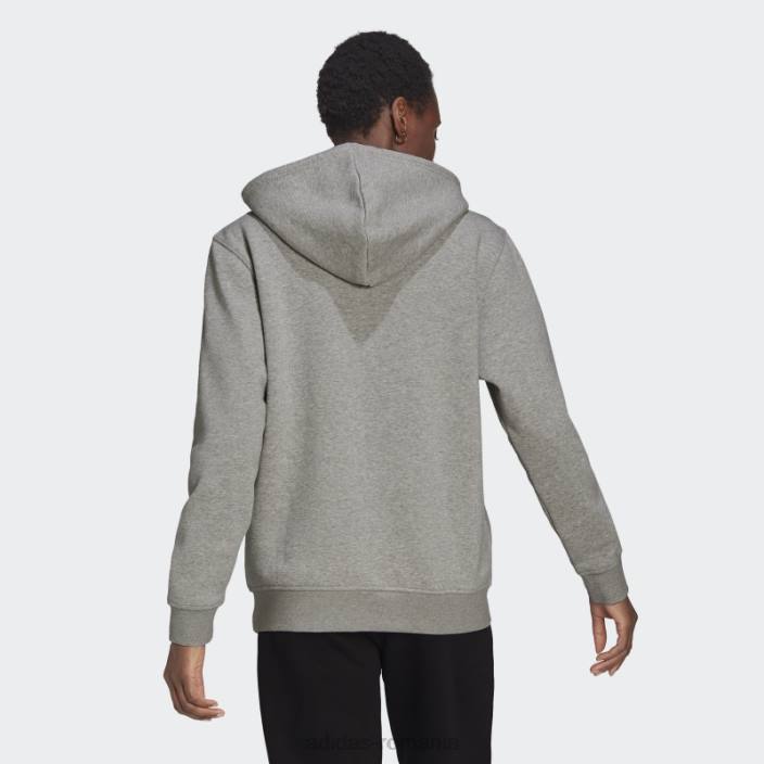 Adidas hanorac din fleece adicolor essentials gri mediu femei gri mediu 2JBN9257