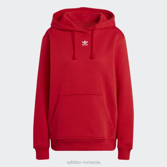 Adidas hanorac din fleece scarlet adicolor essentials femei stacojiu 2JBN16445