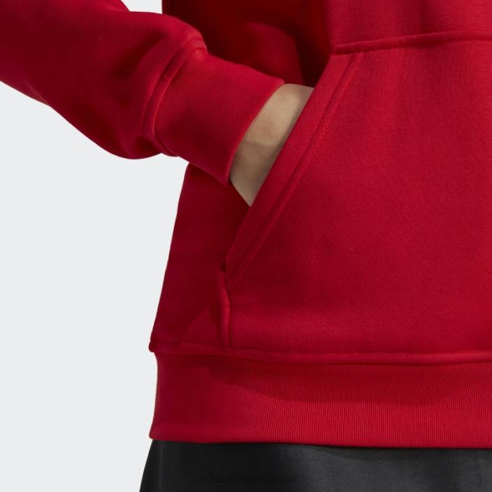 Adidas hanorac din fleece scarlet adicolor essentials femei stacojiu 2JBN16445
