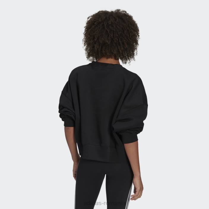 Adidas hanorac fleece adicolor essentials negru femei negru 2JBN8851