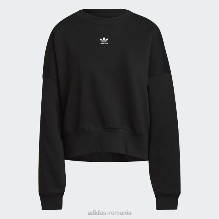 Adidas hanorac fleece adicolor essentials negru femei negru 2JBN8851