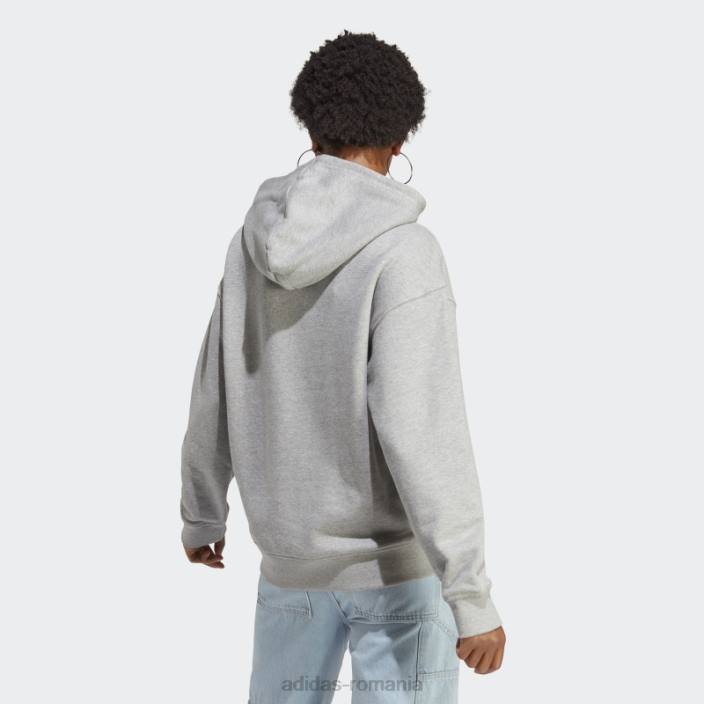 Adidas hanorac gri mediu trifoil adidas femei gri mediu 2JBN16815