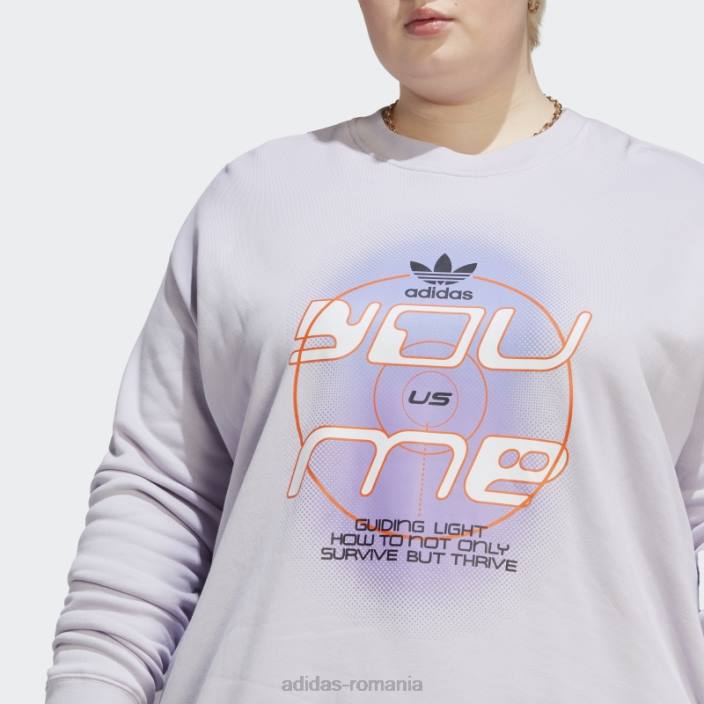 Adidas hanorac mereu original (plus size) argintiu zori femei zori argintii 2JBN9884