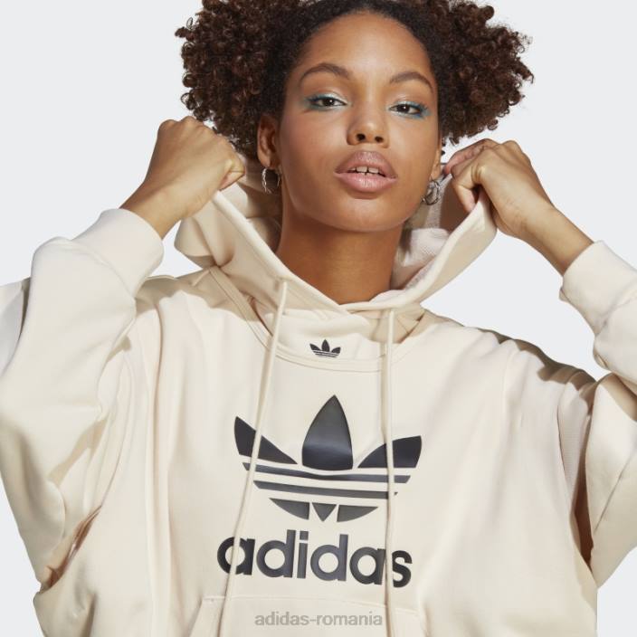 Adidas hanorac mereu original trefoil alb adidas femei alb 2JBN16716