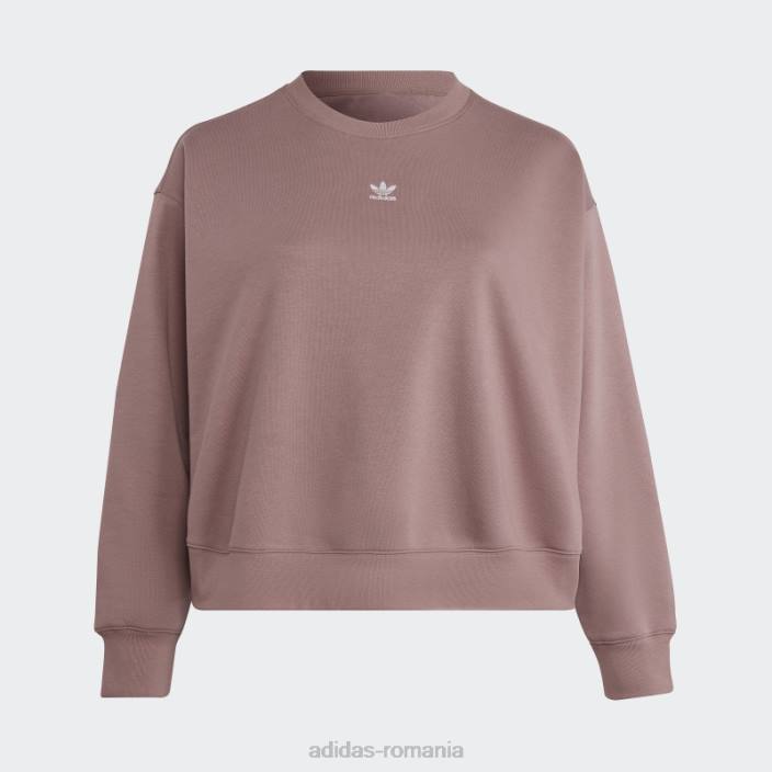 Adidas hanorac mov adicolor essentials crew (mărime plus) femei Violet 2JBN10277