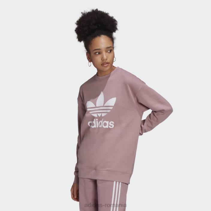 Adidas hanorac mov trefoil crew femei mov 2JBN10301