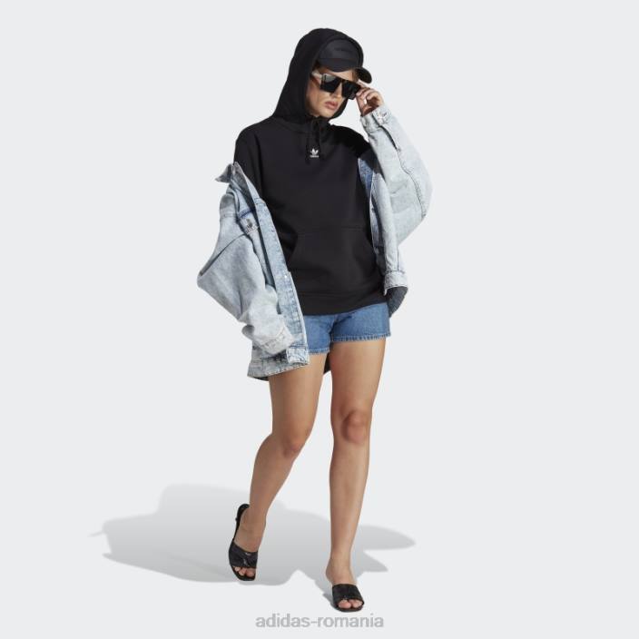 Adidas hanorac negru adicolor essentials fleece adidas femei negru 2JBN16389