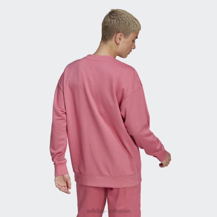 Adidas hanorac retro lux pentru echipaj trandafir ton fierbinte femei ton de trandafir 2JBN10516