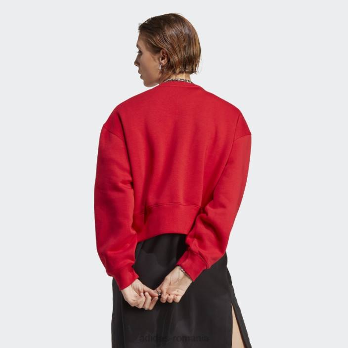 Adidas hanorac scarlet adicolor essentials crew femei stacojiu 2JBN9580