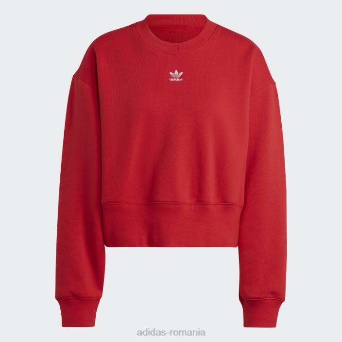 Adidas hanorac scarlet adicolor essentials crew femei stacojiu 2JBN9580