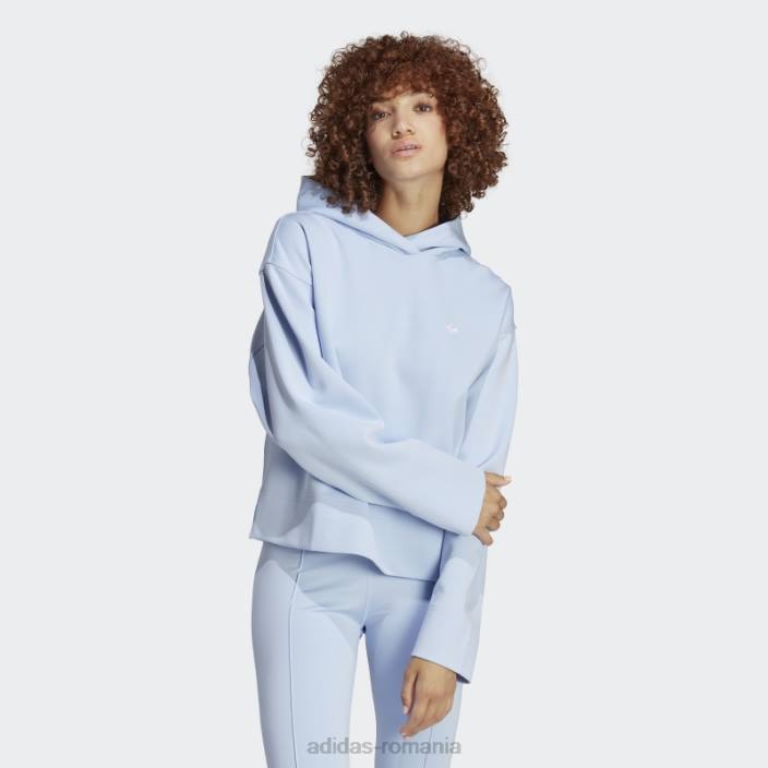 Adidas hanorac scurt premium essentials albastru alba adidas femei zori albastre 2JBN9216
