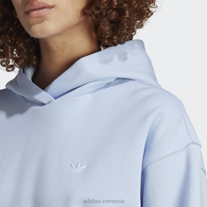 Adidas hanorac scurt premium essentials albastru alba adidas femei zori albastre 2JBN9216