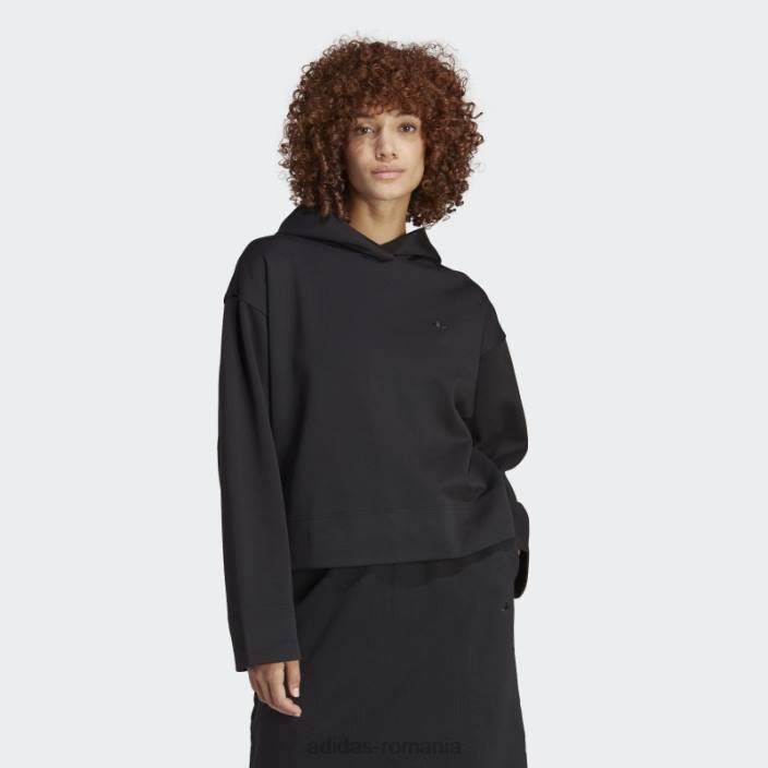 Adidas hanorac scurt premium essentials negru femei negru 2JBN2348