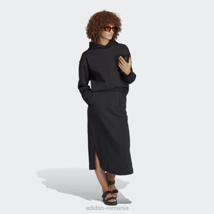 Adidas hanorac scurt premium essentials negru femei negru 2JBN2348