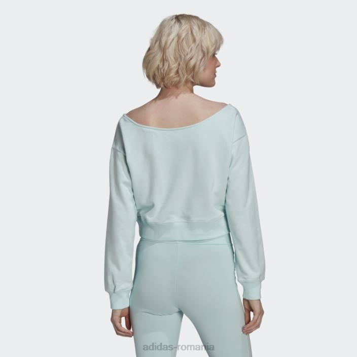 Adidas hanorac slouchy crew menta adidas femei mentă 2JBN2691