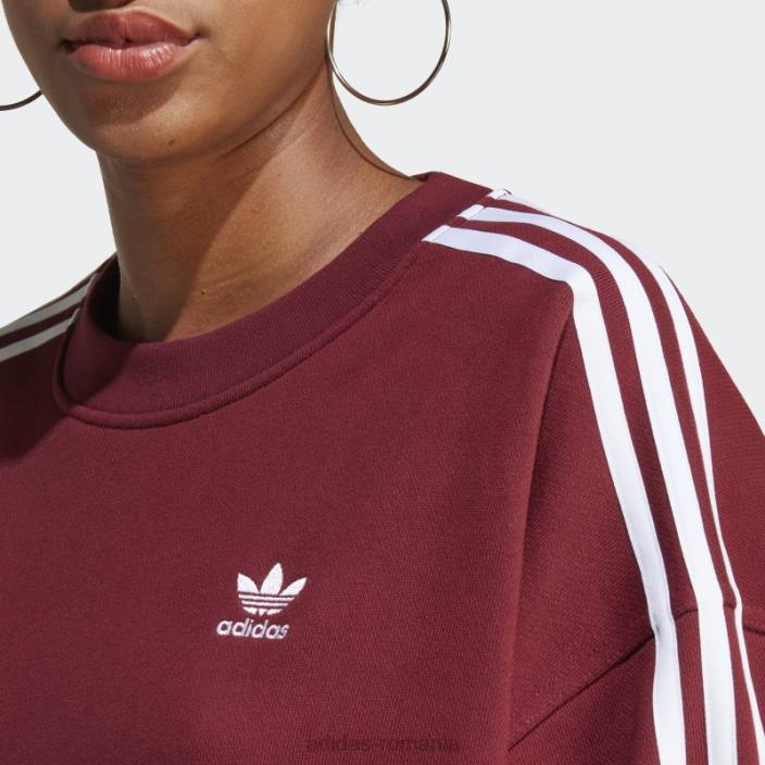 Adidas hanorac supradimensionat adicolor classics roșu femei roșu 2JBN16406