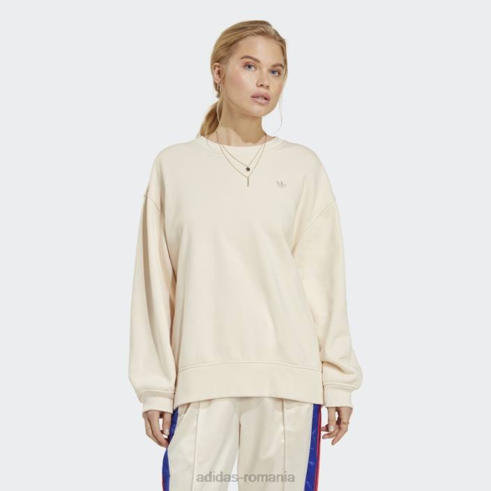 Adidas hanorac supradimensionat premium essentials alb femei alb 2JBN9230