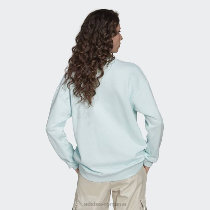 Adidas hanorac tip trefoil albastru femei albastru 2JBN17525
