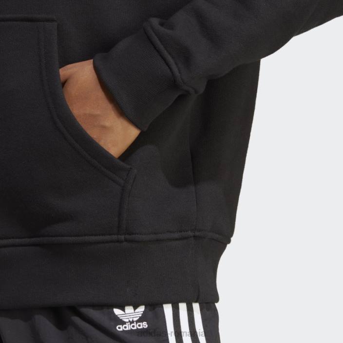 Adidas hanorac trefoil negru adidas femei negru 2JBN2304