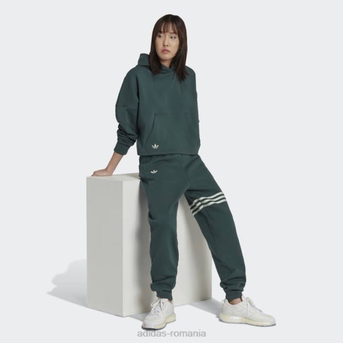 Adidas hanorac verde mineral adicolor neuclassics femei verde mineral 2JBN17578