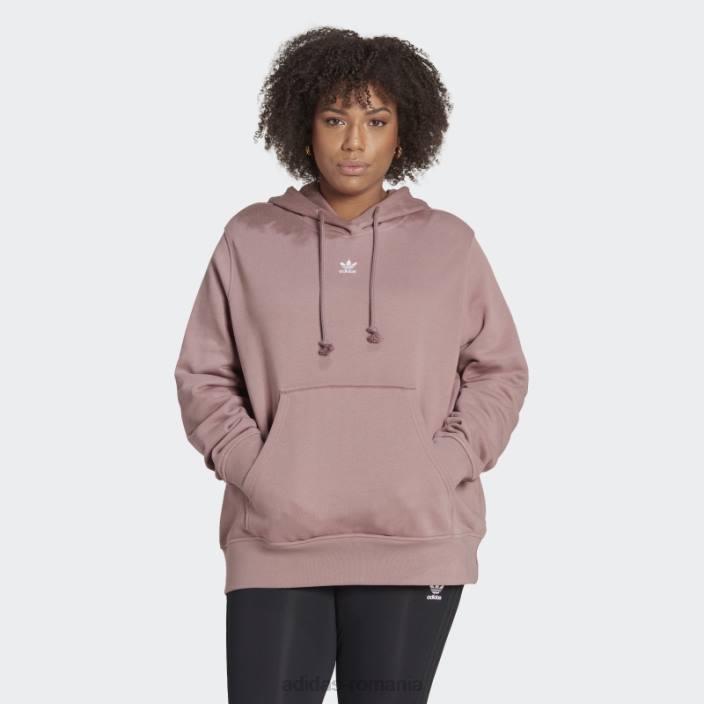 Adidas hanorac violet adicolor essentials (mărime plus) femei Violet 2JBN10271