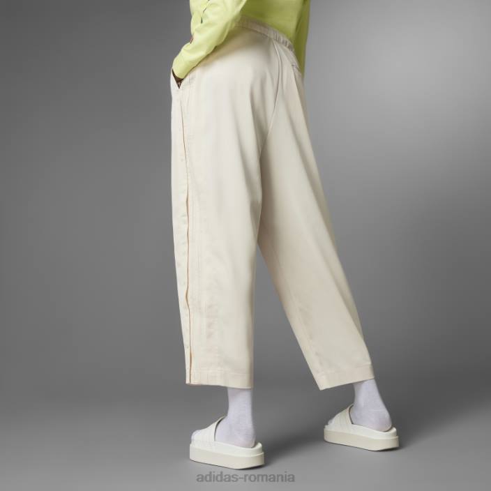 Adidas intotdeauna originali pantaloni relaxati albi femei alb 2JBN10604